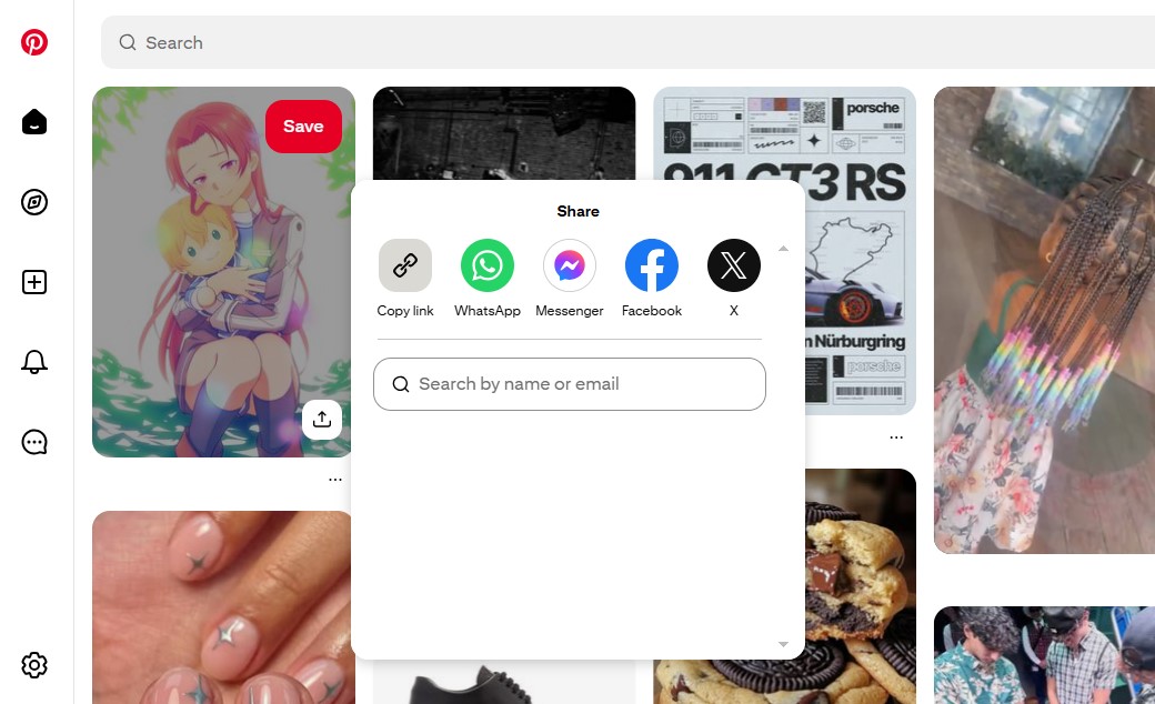 How to Copy My Pinterest Link