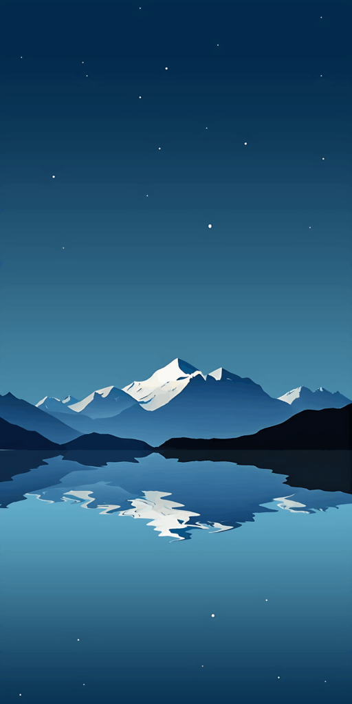 Mountain Silhouette at Sunset